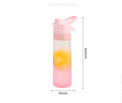 Gradient Frosted Straw Plastic Spray Mug Large Capacity Drinking Water Bottle Exercise Outdoor Sports Portable Handheld Cups