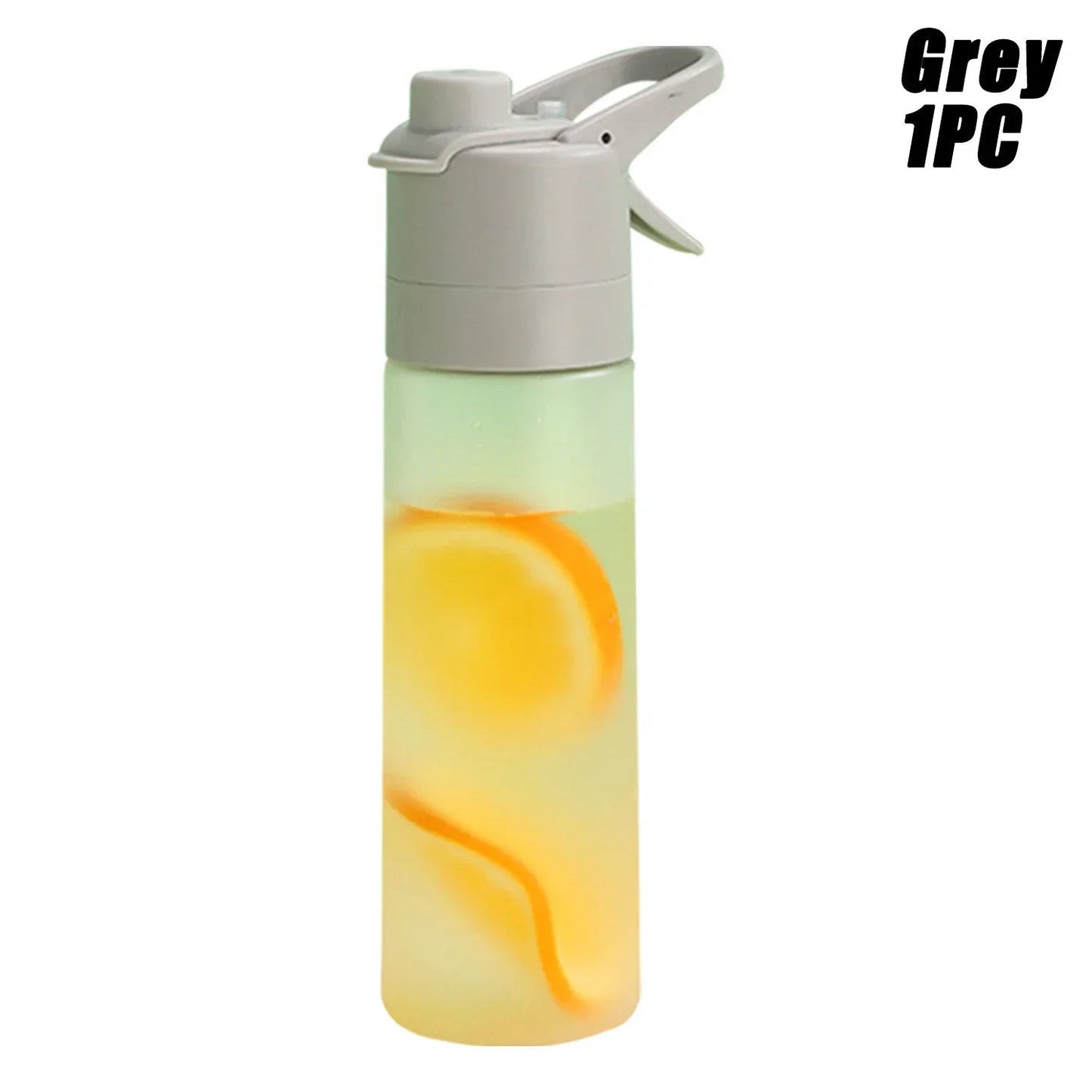 Gradient Frosted Straw Plastic Spray Mug Large Capacity Drinking Water Bottle Exercise Outdoor Sports Portable Handheld Cups