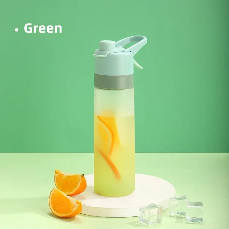 Gradient Frosted Straw Plastic Spray Mug Large Capacity Drinking Water Bottle Exercise Outdoor Sports Portable Handheld Cups