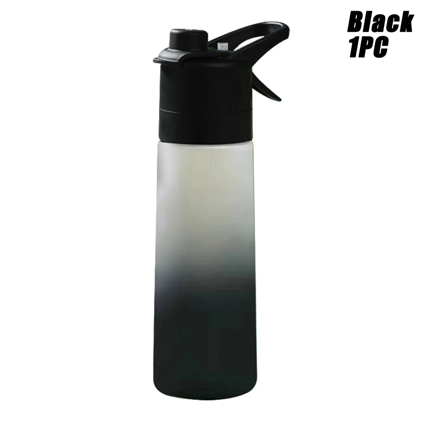 Gradient Frosted Straw Plastic Spray Mug Large Capacity Drinking Water Bottle Exercise Outdoor Sports Portable Handheld Cups